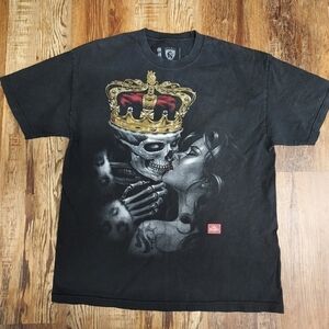 Lion King skulls kiss unisex xl tall black shirt graphic design